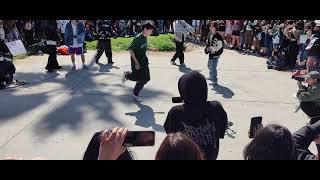 TRAINEE A DANCE TO PYT SONG BY MICHAEL JACKSON ON VENICE BEACH CALIFORNIA BUSKING