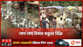 নরসিংদীর পুটিয়া বাজারে জমজমাট কবুতর হাট | Pigeon Market | Narshingdi News | Somoy TV