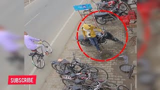 bike thief caught in cctv | Cctv में bike चोर पकड़ा गया #cctv #hindi