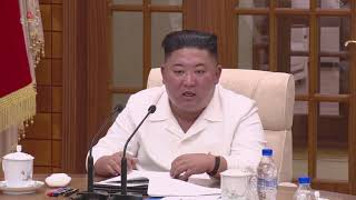 北朝鮮 「第7期第17回政治局拡大会議及び第7期第5回政務局会議開催 (제7기제17차정치국화대회의 및 제7기제5차정무국회의 진행)」 KCTV 2020/08/26 日本語字幕付き