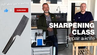 Repair a damaged knife | Part 15 | Tormek Live Sharpening Class