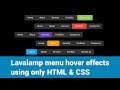 Pure CSS Lavalamp menu hover effect | Cool Menu Hover Effect | Navbar Menu Hover Animation