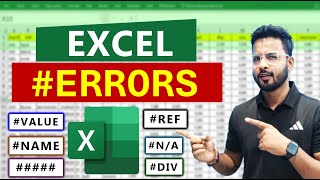 Most Common Excel Errors | Excel Tutorial | Error in Excel in Hindi #excel