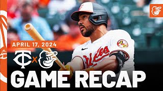 Twins vs. Orioles Game Recap (4/17/24) | MLB Highlights | Baltimore Orioles