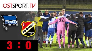 Hertha BSC eine Klasse zu stark: Hertha II - Halberstadt 3:0 | Regionalliga Nordost | OSTSPORT.TV