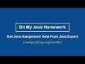 Do My Java Homework: Get Java Programming Help Right Now