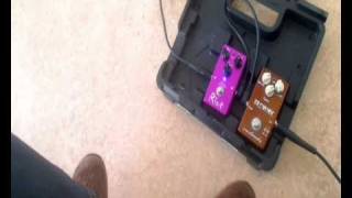 Suhr Riot distortion and Cmatmods Brownie distortion