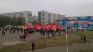 Митинг в сквере Космонавтов в Красноярске 05.10.2016