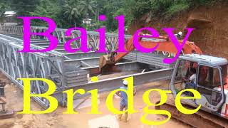 Bailey Bridge installation in civil engineering construction project