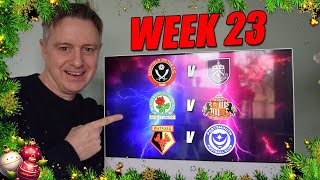 Championship Predictions Week 23 Boxing Day 24/25