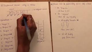 Implement a Queue using two stacks s1 and s2