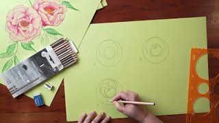 Canson® Colorline® - Un metodo facile per disegnare un fiore