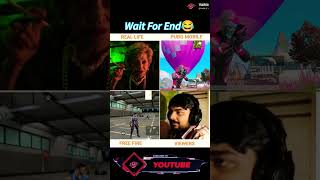 pubg vs real life, free fire vs pubg, viral funny video, @VaiNo #pubgshorts #pubgviralvideo