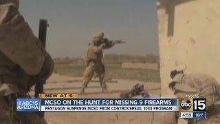 MCSO on the hunt for missing 9 firearms