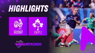 HIGHLIGHTS | FRANCE V IRELAND | 2024 GUINNESS WOMEN’S SIX NATIONS RUGBY