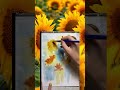 Sun-Kissed Canvas to paint SUNFLOWER