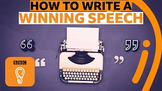 How to write a perfect speech | BBC Ideas