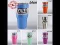 Yeti Mug ICE TEST  -Tumbler Review - Whats inside Yeti Cup?  Rambler 30 oz vs Walmart Ozark Trail