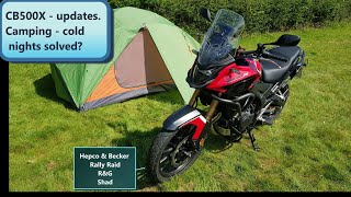 CB500X - updates. Camping - cold nights solved?