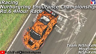 【iRacing】'24 Nurburgring Endurance Championship Rd.6 Team NiShiKeN GT3 with Miyajima 08/18