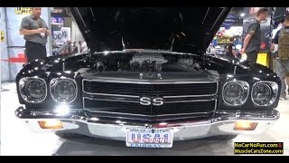 Custom Black 1970 Chevrolet Chevelle SS 454 Red Interior - 2016 Sema Show in Las Vegas