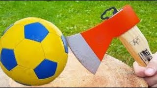 axe vs soccer ball test
