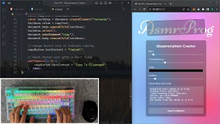ASMR Programming - Glassmorph Generator App - No Talking