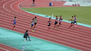 中学2年男子100m　予選7組　令和4年度　埼玉県新人体育大会兼県民総合スポーツ大会中学校陸上競技の部