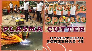 Plasma cutter,Hypertherm Powermax 45   #plasmacuttingmachine #science #rescue #emergency #metalcut