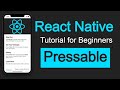React Native tutorial #33 Pressable | Long press