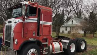 Repairing window crank link pin 1977 White Freightliner Cab Over