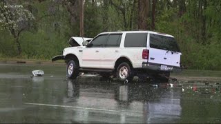 Severe storms knock down trees, power lines