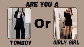 ✨Are you a TOMBOY or GIRLY GIRL test ✨| Aesthetic quiz 2022|Diya~Aesthetics #aesthetic #quiz