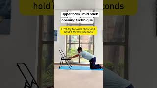 Master Chakrasana with 3 Easy Steps using a Chair!  #yogawithchair #Yoga #yogatips