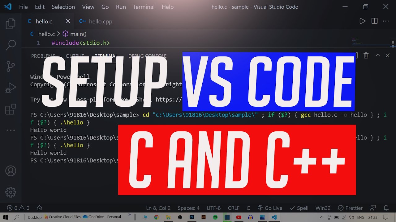 How To Install Vs Code On Windows 10 8 7 And Setup Vs Code For C And C