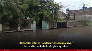 Kitengela: Estates flooded after seasonal river burst its banks