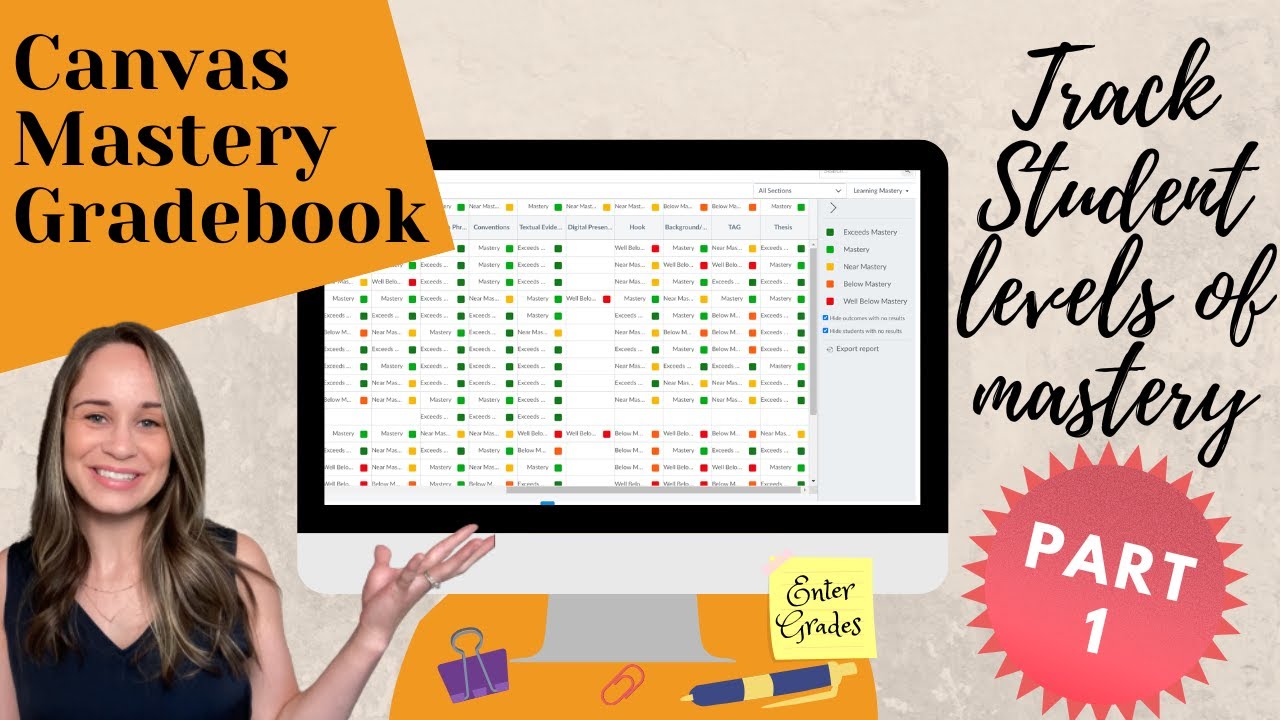 Make Mastery Grading Easy With The Canvas Mastery Gradebook Part 1