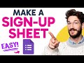 How to Make a Sign-Up SHEET on Google Forms (Step by Step)