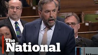 Stephen Harper and Tom Mulcair spar in Question Period