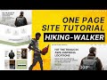One Page Site Tutorial Example - Hiking Walker Website - Elementor Wordpress Tutorial