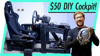 DIY Budget Drift Racing Sim Cockpit from Wood (with Measurements!)