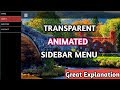 How to Create a Animated Sidebar Menu using HTML, CSS & JavaScript | HTML sidebar hindi tutorial