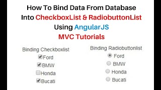 mvc dropdownlist checkboxlist binding using angularjs