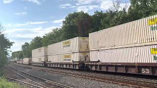 NS 20K rolls on through Piscataway,NJ with NS 4438 AC44C6M in the lead with a fouled K5LA!