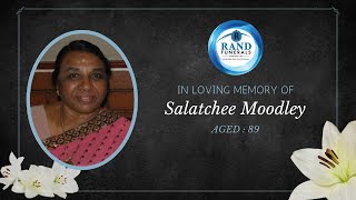 In Loving Memory - SALATCHEE MOODLEY (89) **CHURCH**