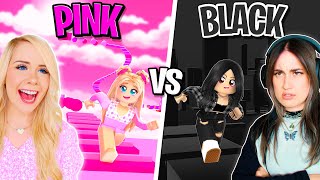PINK VS BLACK ROBLOX OBBY CHALLENGE!