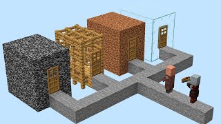 which house will the villager choose ?