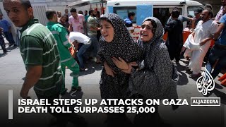 Death toll in Gaza surpasses 25,000 as Israel steps up attacks