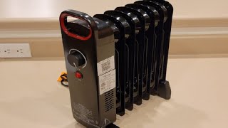 Oil Heater, 700W Fast Heating Oil Filled Radiator Heater with Auto Thermostat Review