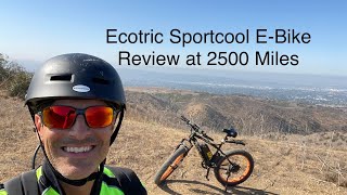 Ecotric Sportcool E-Bike Fat Tire review at 2500 Miles.